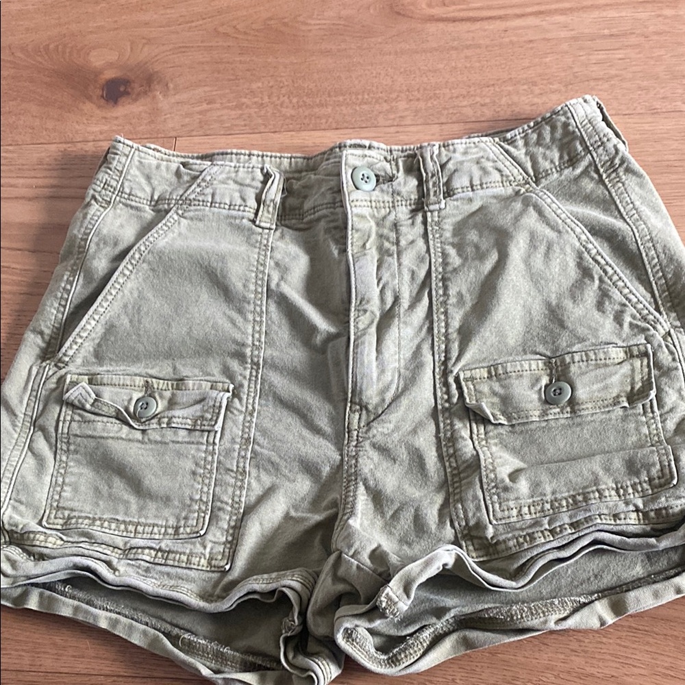 Olive Green Women's Cargo Shorts